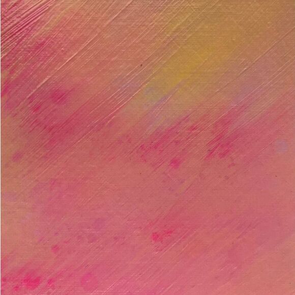 Custom Acrylic Painting Yellow Green Orange Pink - Picture 2 of 6